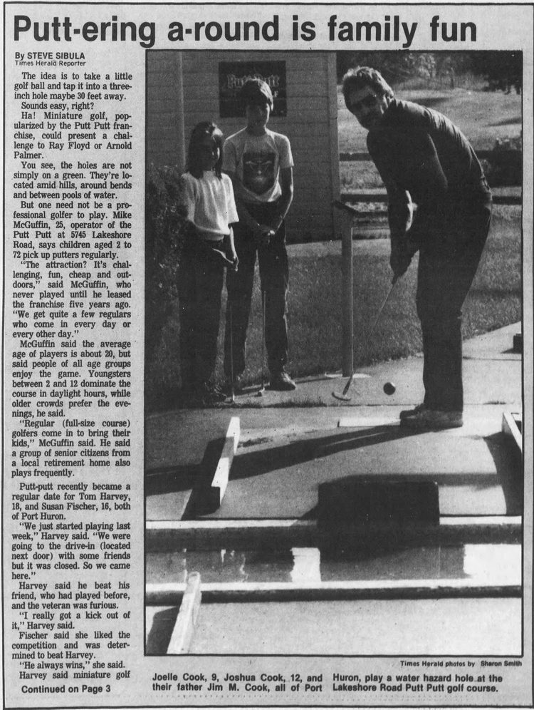 Lakeshore Putt-Putt Golf - 1986 Feature Article (newer photo)